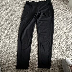 GAP Black Leggings with Wide Waistband and Full-Length Fit